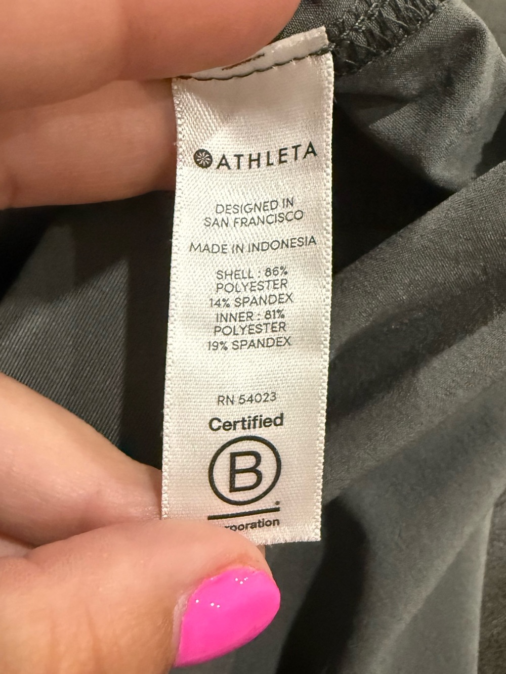 Athleta Casual Zippered Gray Mini Skort - Picture 6 of 6